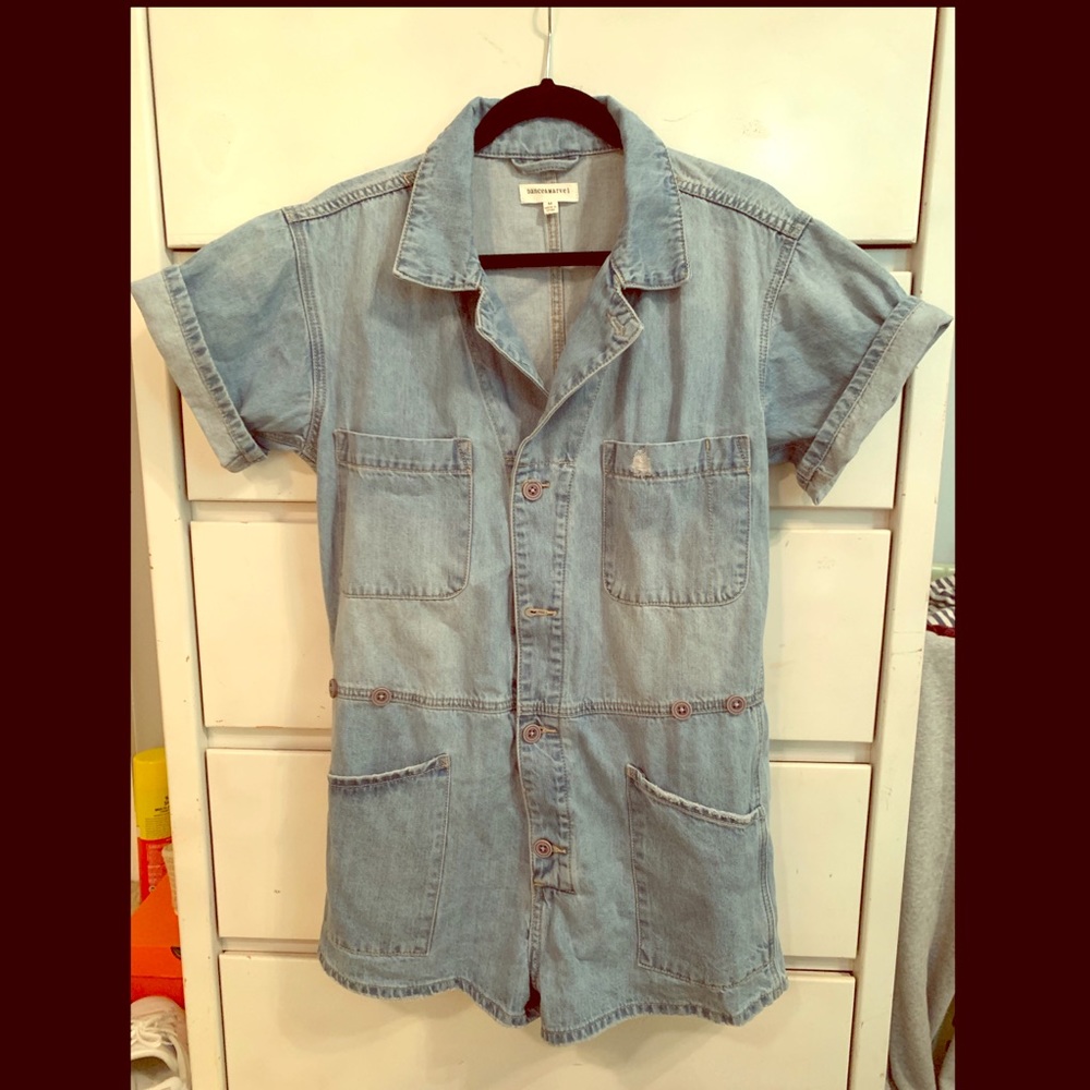 Vici Denim Romper